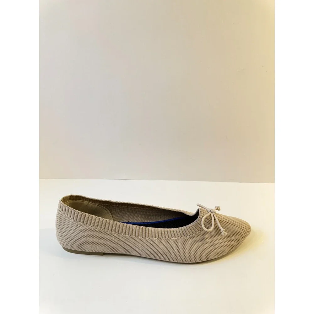 Womens Slip On Flats Beige US 8.5