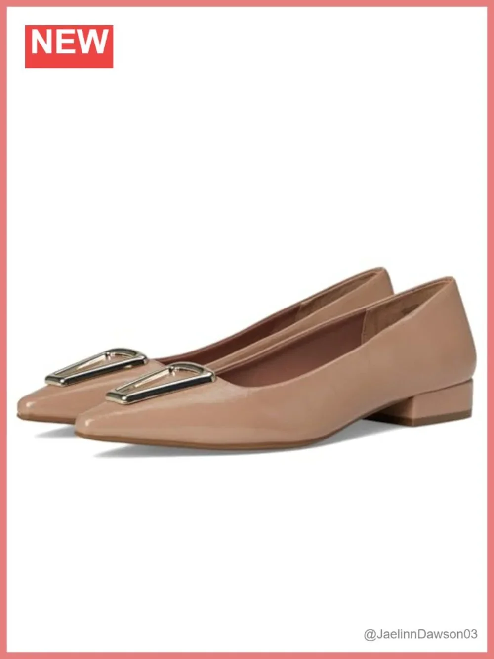 Anne Klein Cavina Loafers Women's Pointed Toe PU Slip-On Ballet Flats