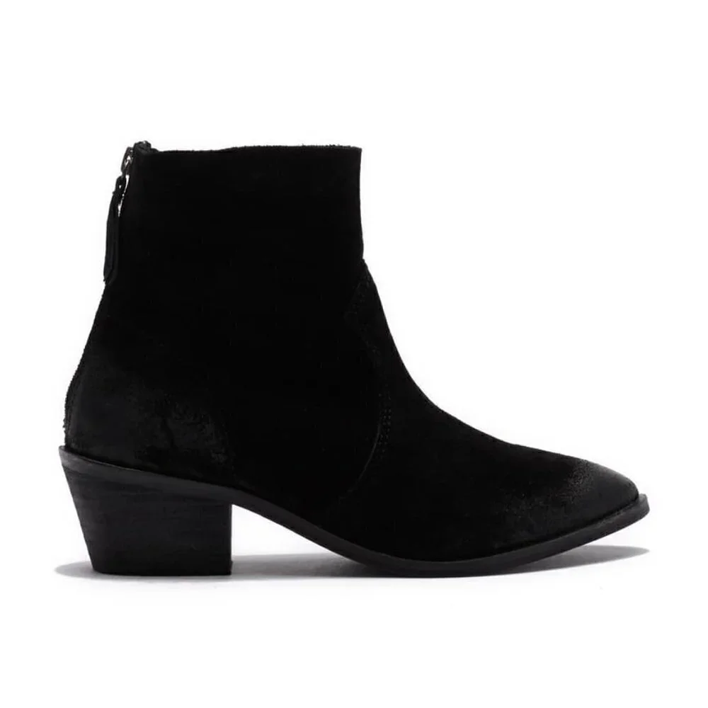 Rebels Molly Western-Style Suede Bootie 6 NEW