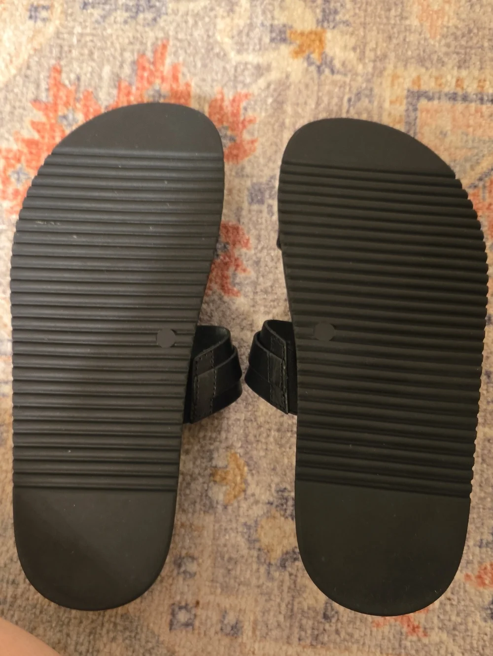 Steve Madden black slide sandals