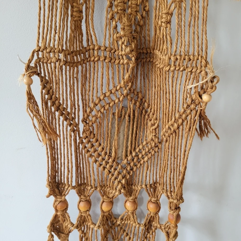 Vintage handcrafted macrame