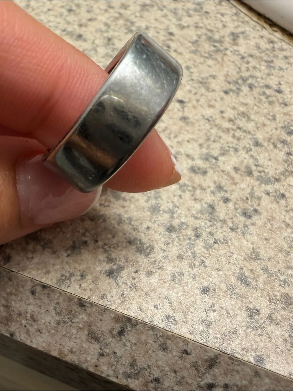Oura polished silver