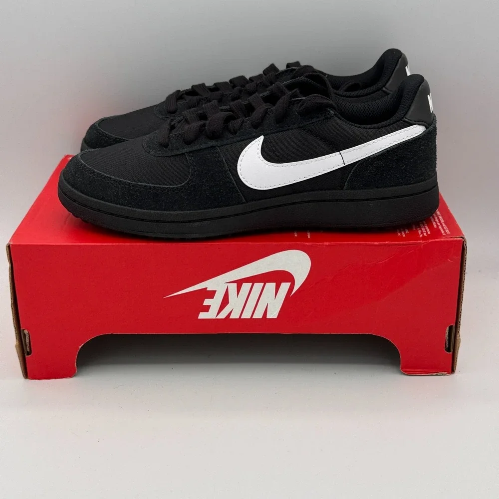 Nike Field General (GS) Shoes Youth Boys 4.5Y Black White Outdoor IF0465 001