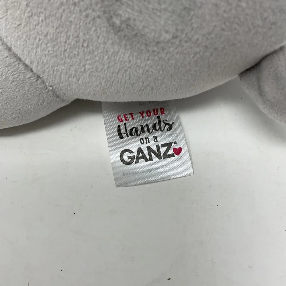 Ganz Gray Hippo Stuffed Plush Santa Hat I Want a Hippopotamus for Christmas