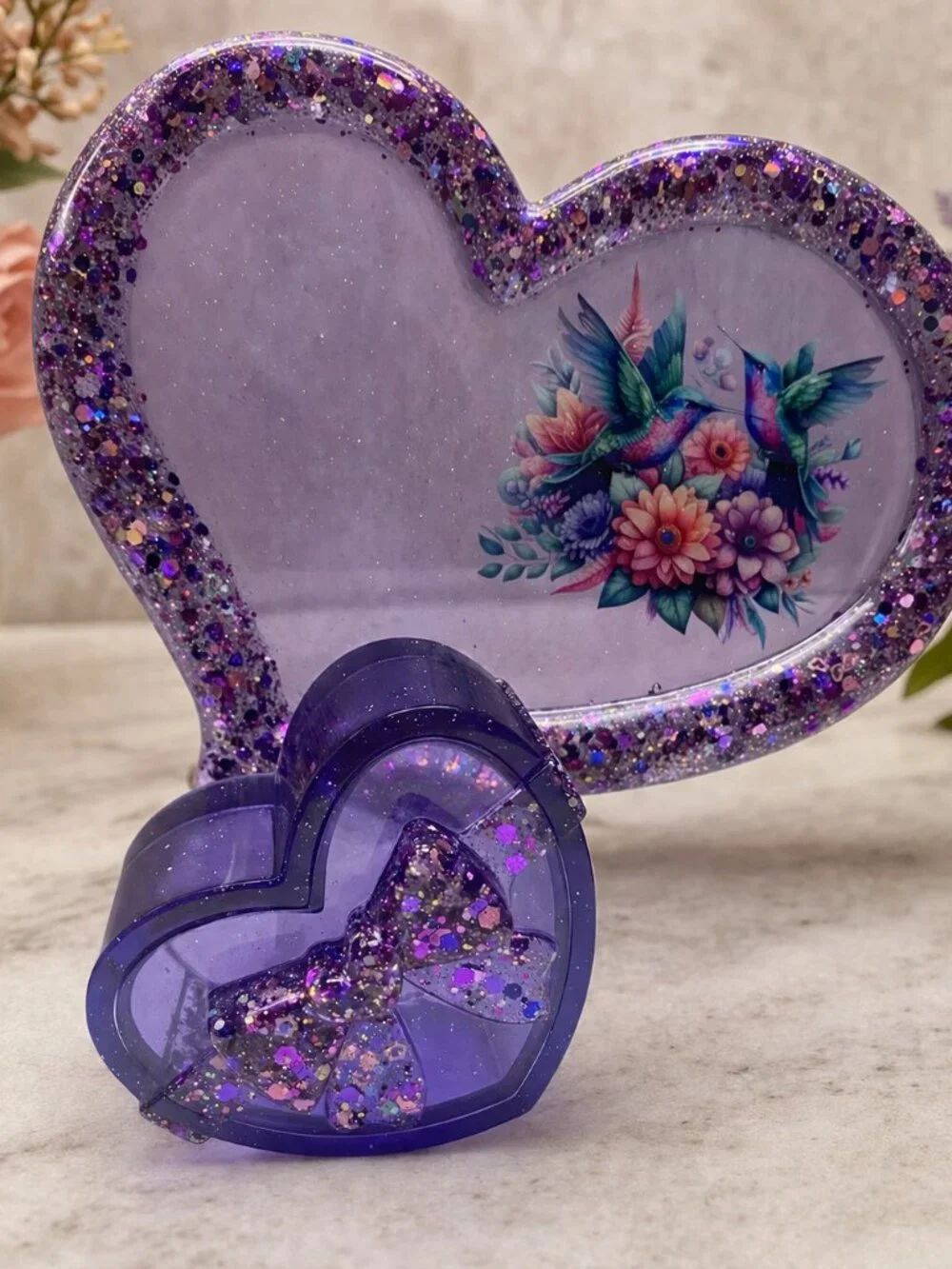 Handmade purple heart