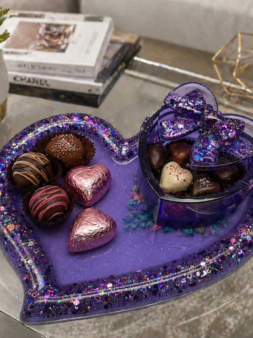 Handmade purple heart