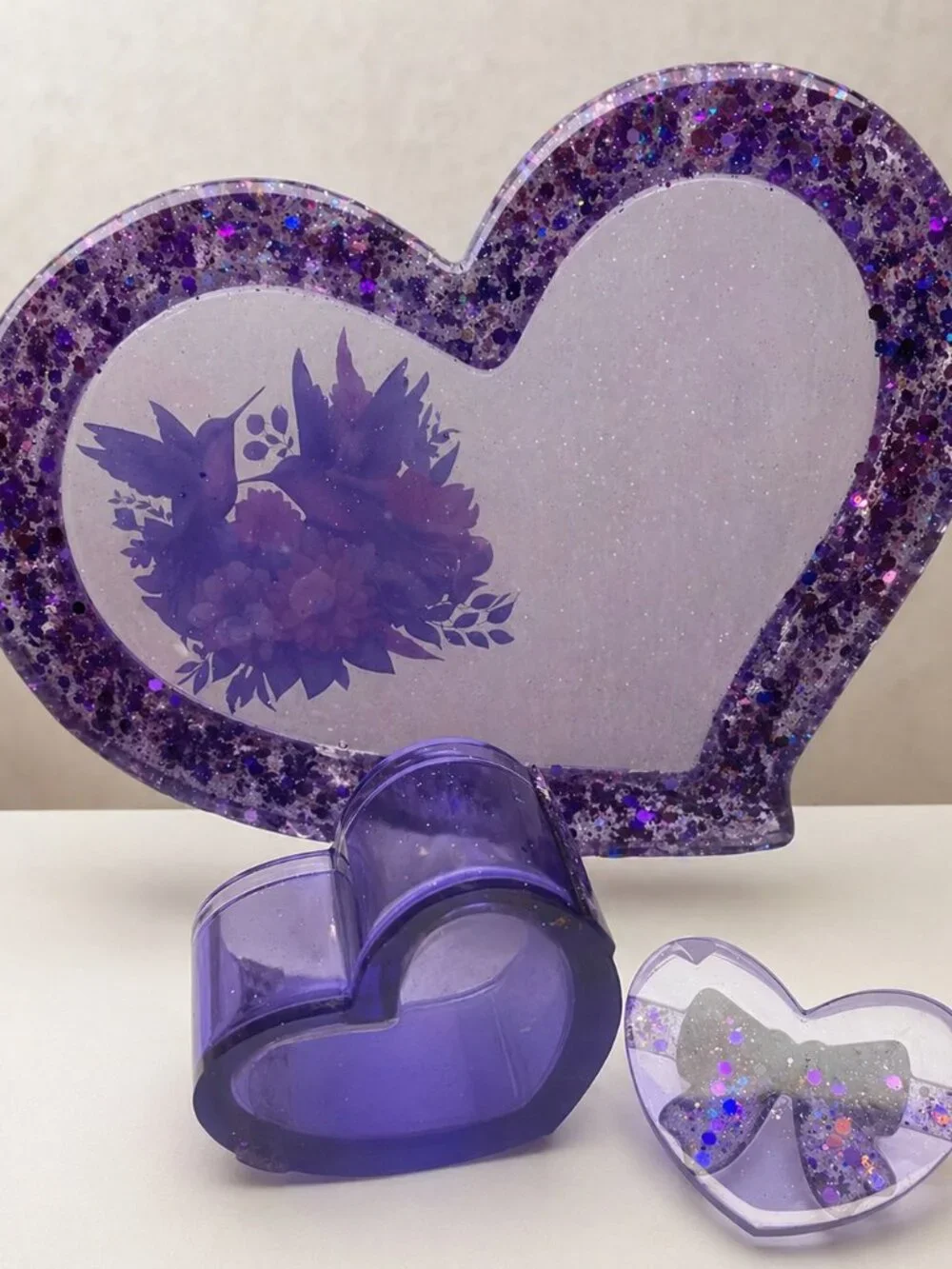 Handmade purple heart