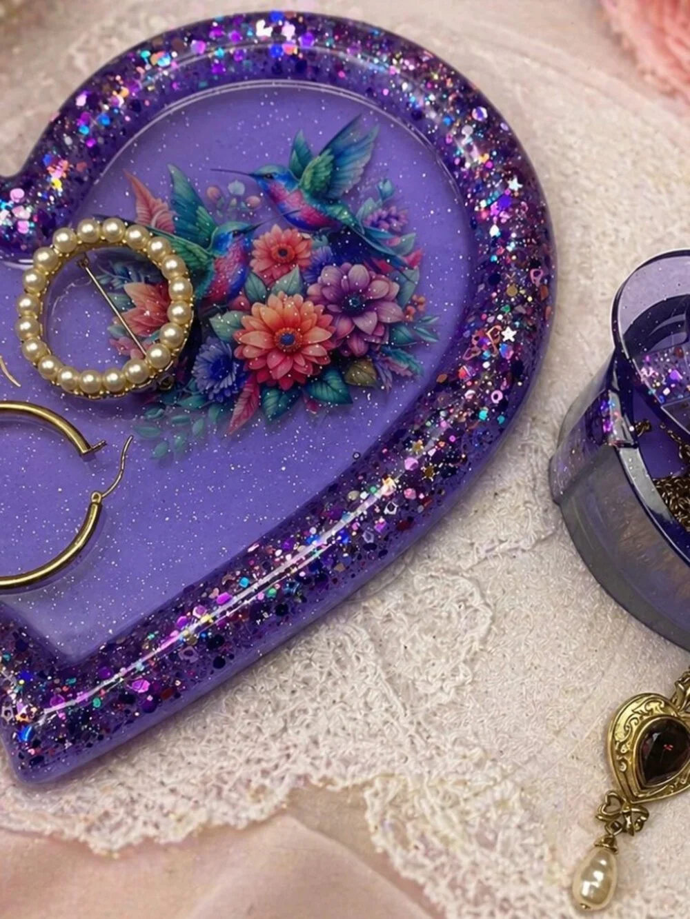 Handmade purple heart