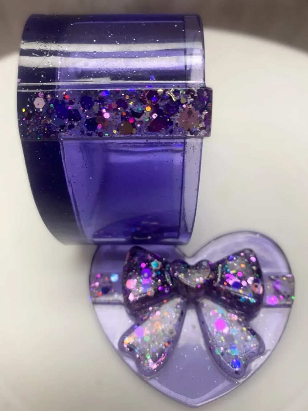 Handmade purple heart