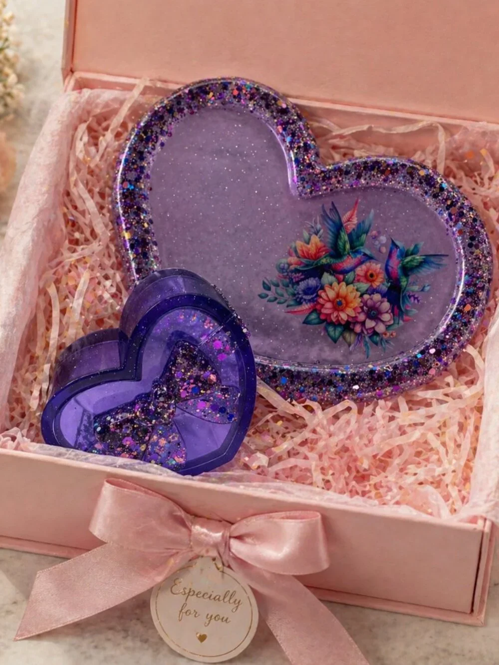 Handmade purple heart