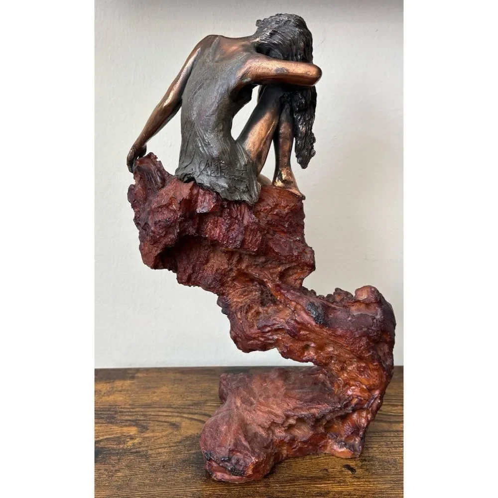 Vintage Carol Camps Artistic Bronze / Raising Sculpture