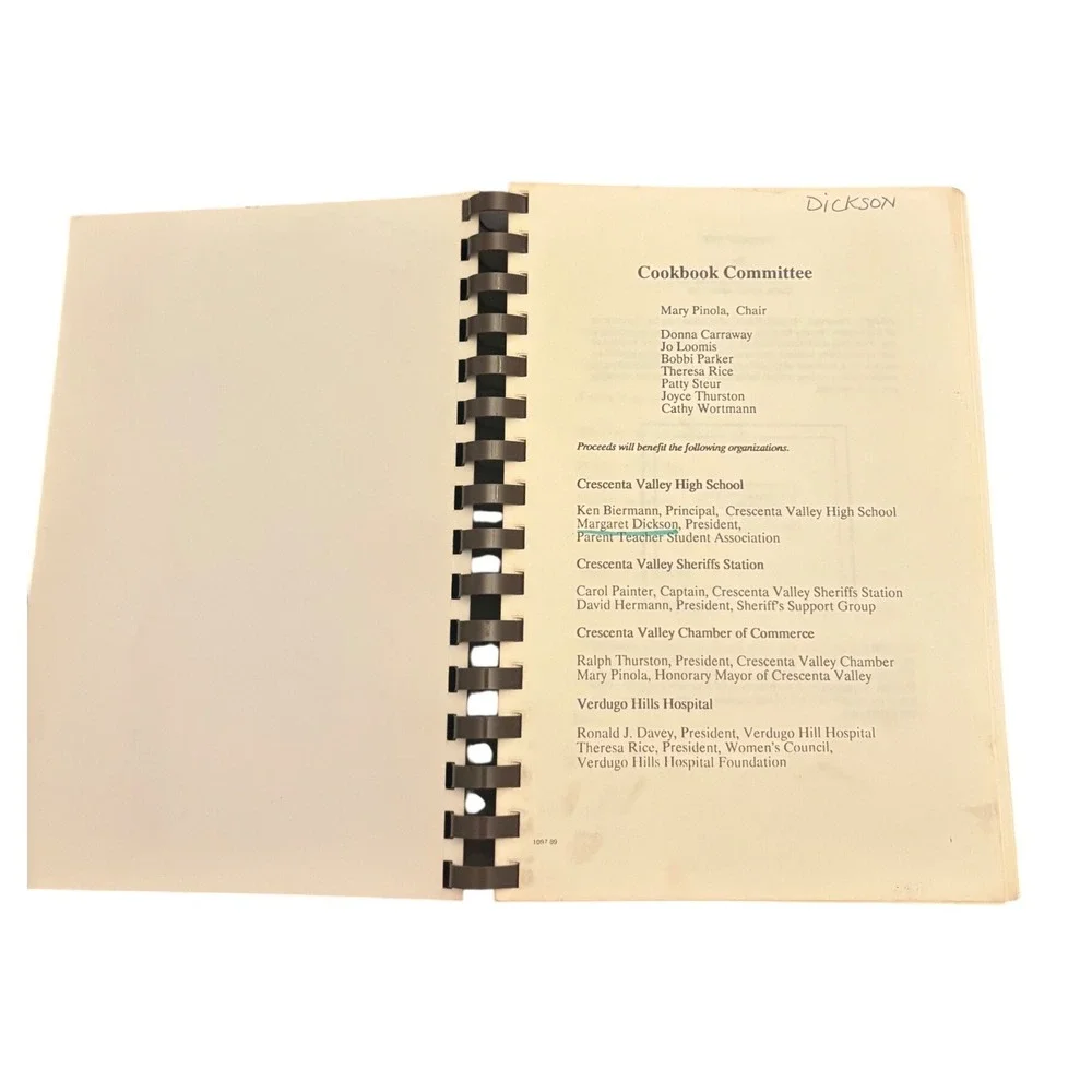 Cookbook Publishers cvhs cultural