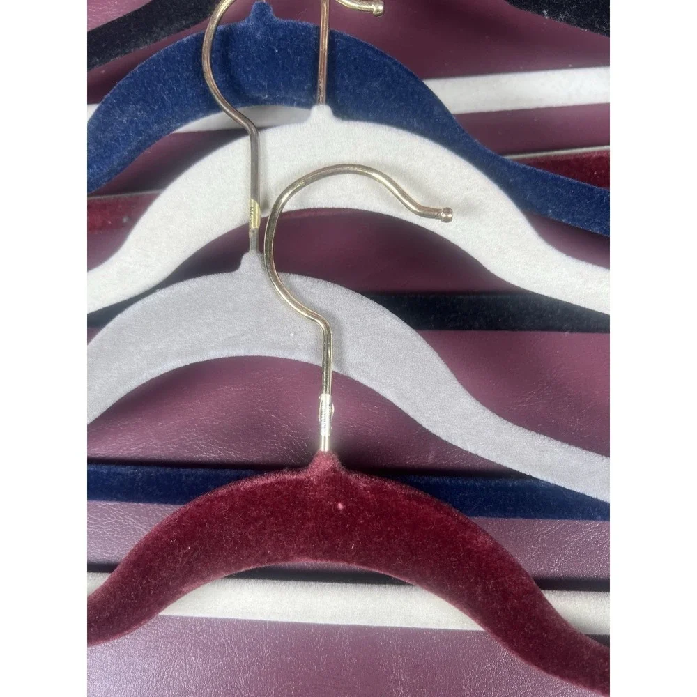 Velvet‎ Covered Hangers Set of 8