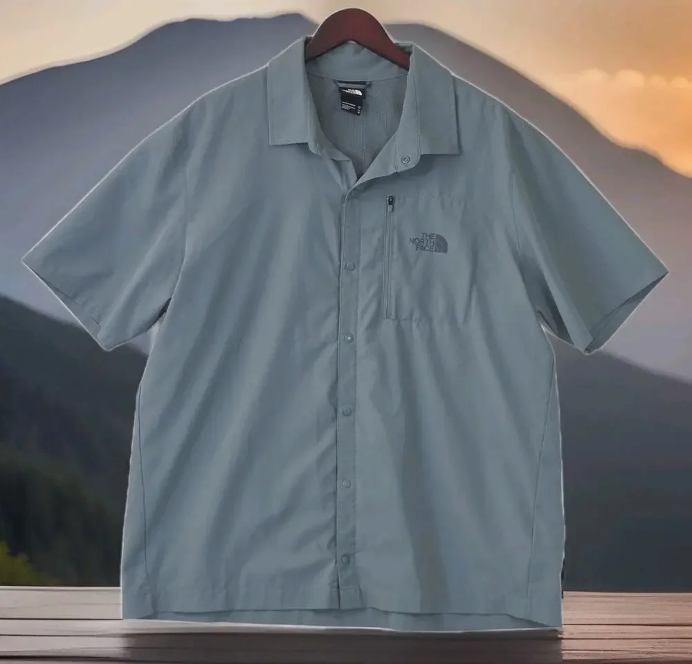 The North Face First Trail Men’s XL Shirt Snap Up Vented Outdoor Fishing UPF 40+