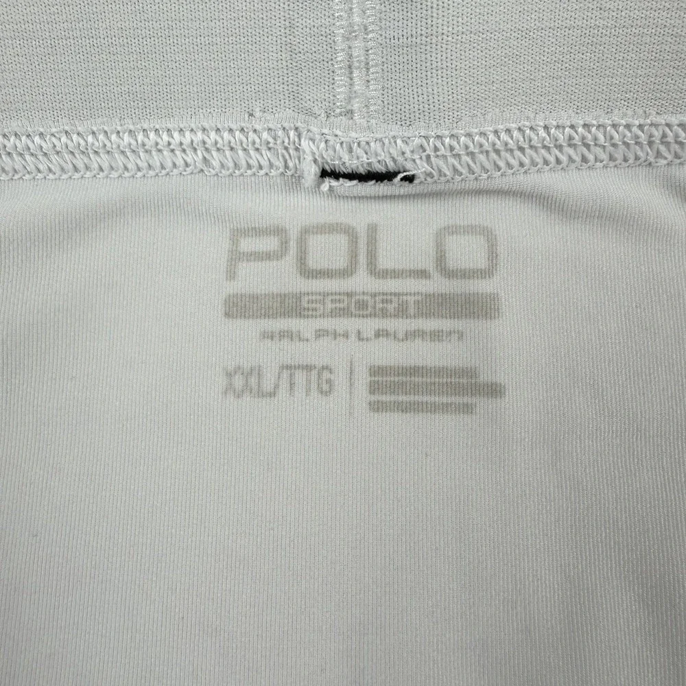 Polo Sport by‎ Ralph Lauren Men's 3/4 Compression Tights White-READ