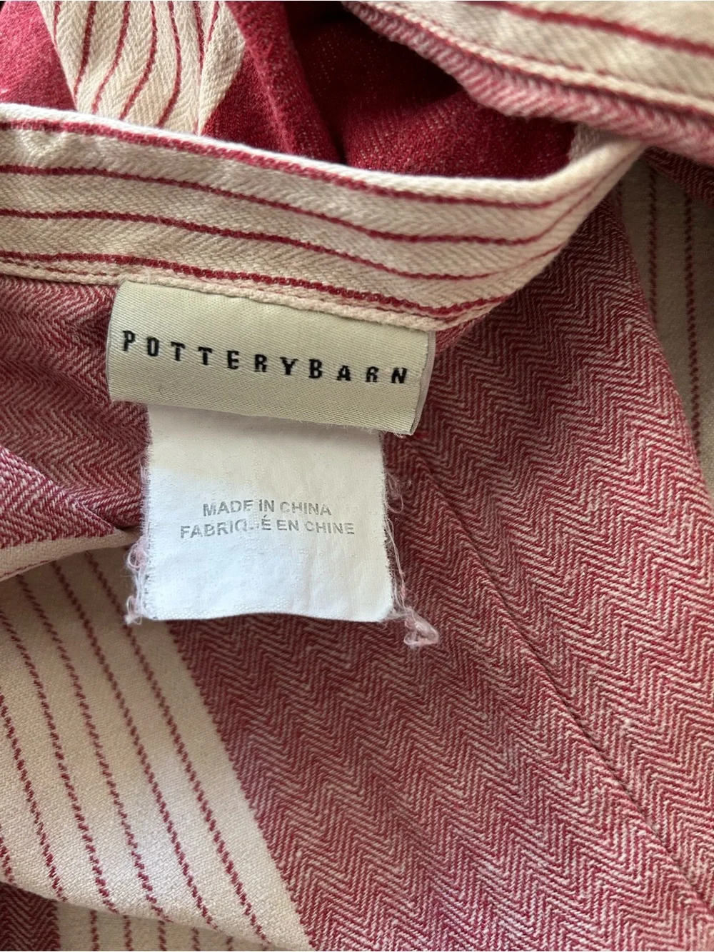 Pottery Barn bold red