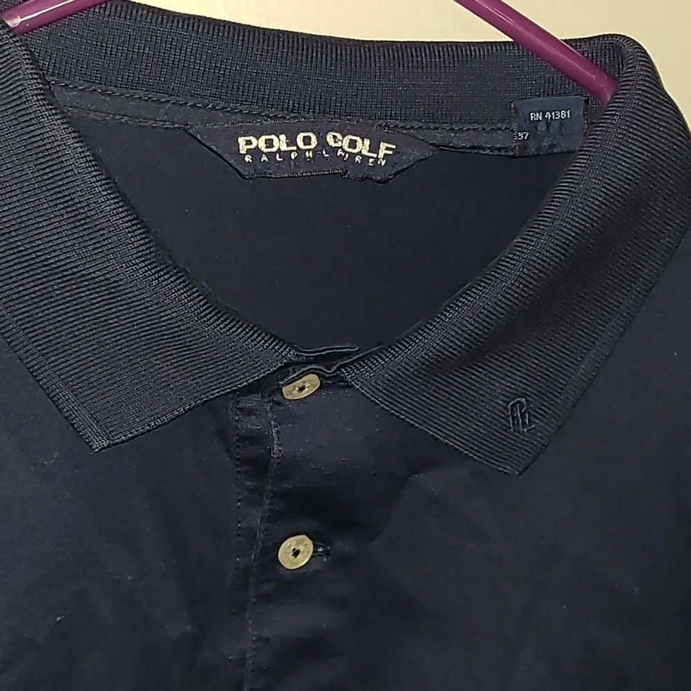 Polo Golf Ralph Lauren navy polo‎ shirt Mens Large