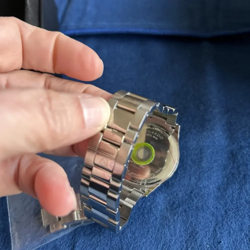 Movado swiss silver are