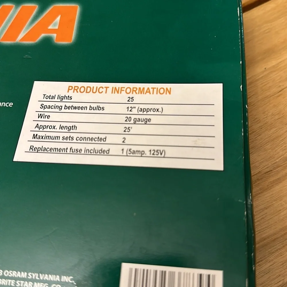 SYLVANIA indoor /outdoor lights
