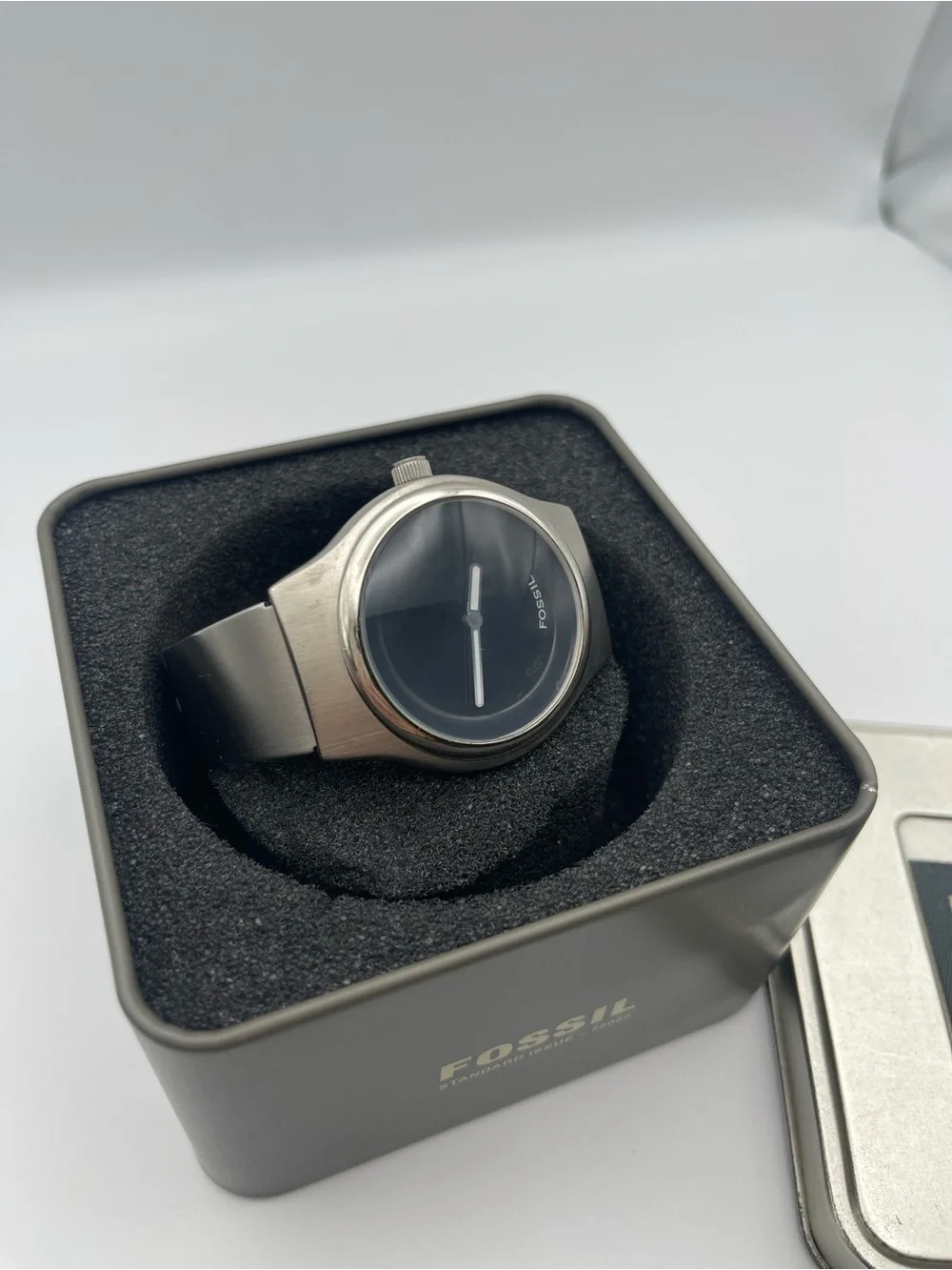 Vintage Fossil Big Tic watch stainless steel