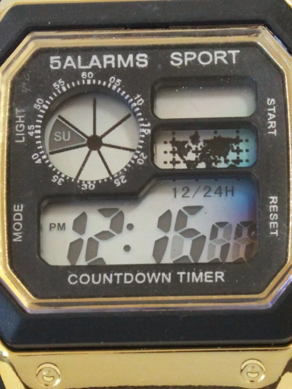 Royal Style Dual Time Alarm Stop Watch Count Down Timer