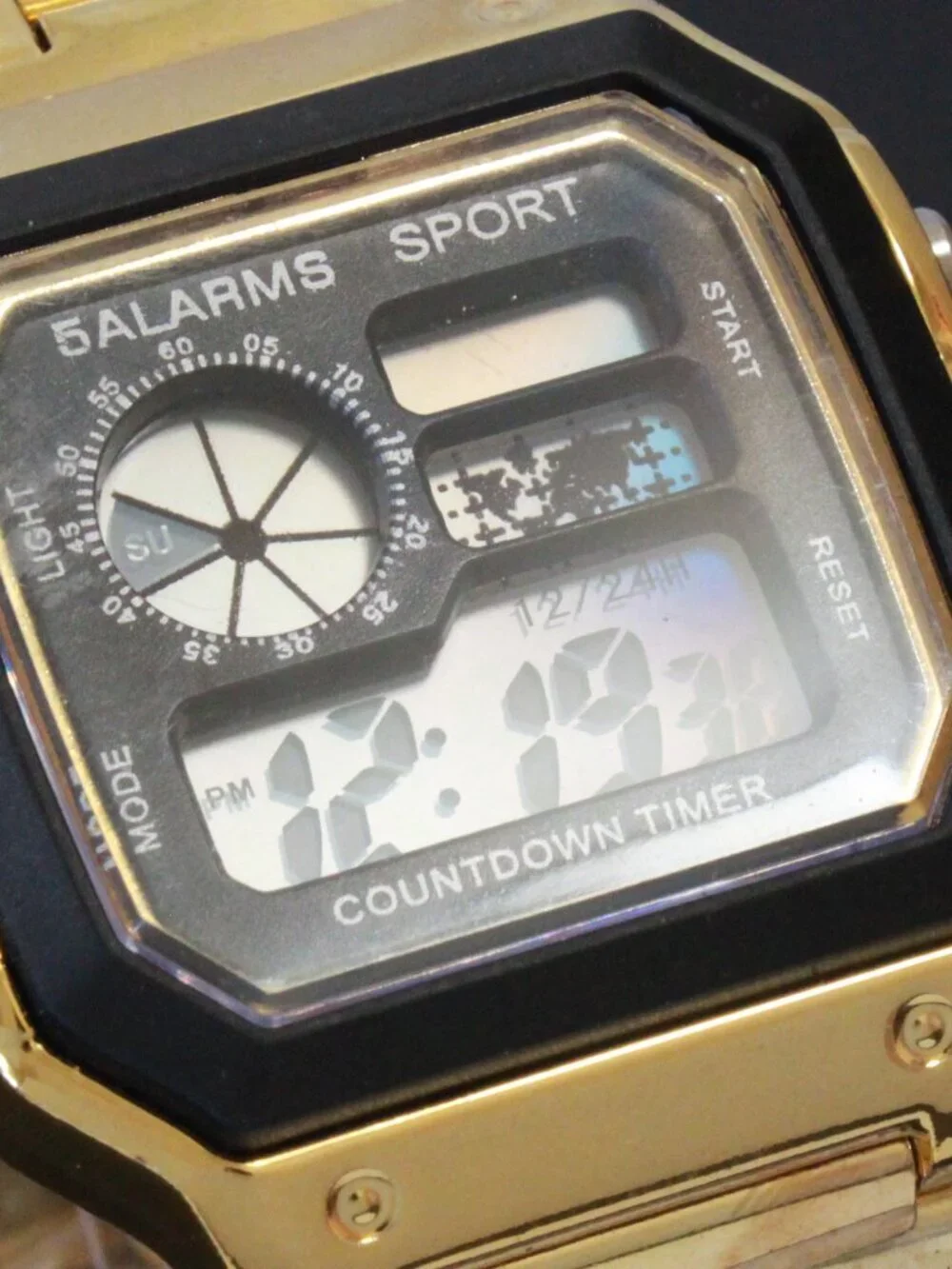 Royal Style Dual Time Alarm Stop Watch Count Down Timer