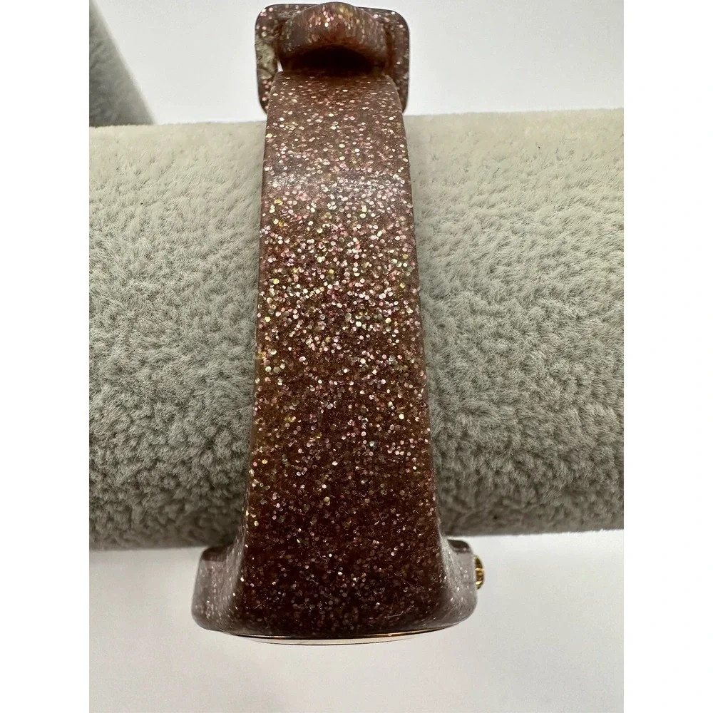 Kate Spade New York Womens Rumsey New Battery Pink Glitter‎ KSW1222 31MM 7.5
