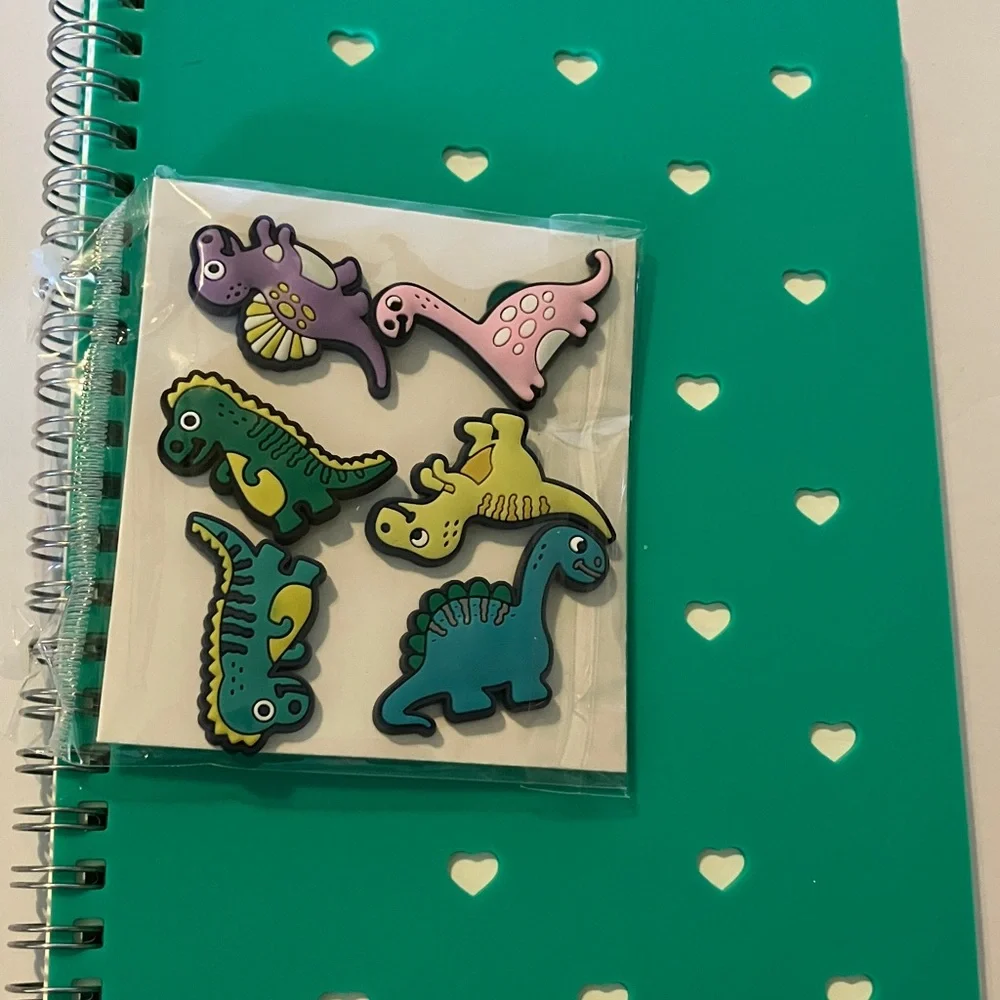 Colorful Dinosaur Pop-It‎ and Charm Notebook Set 5x8