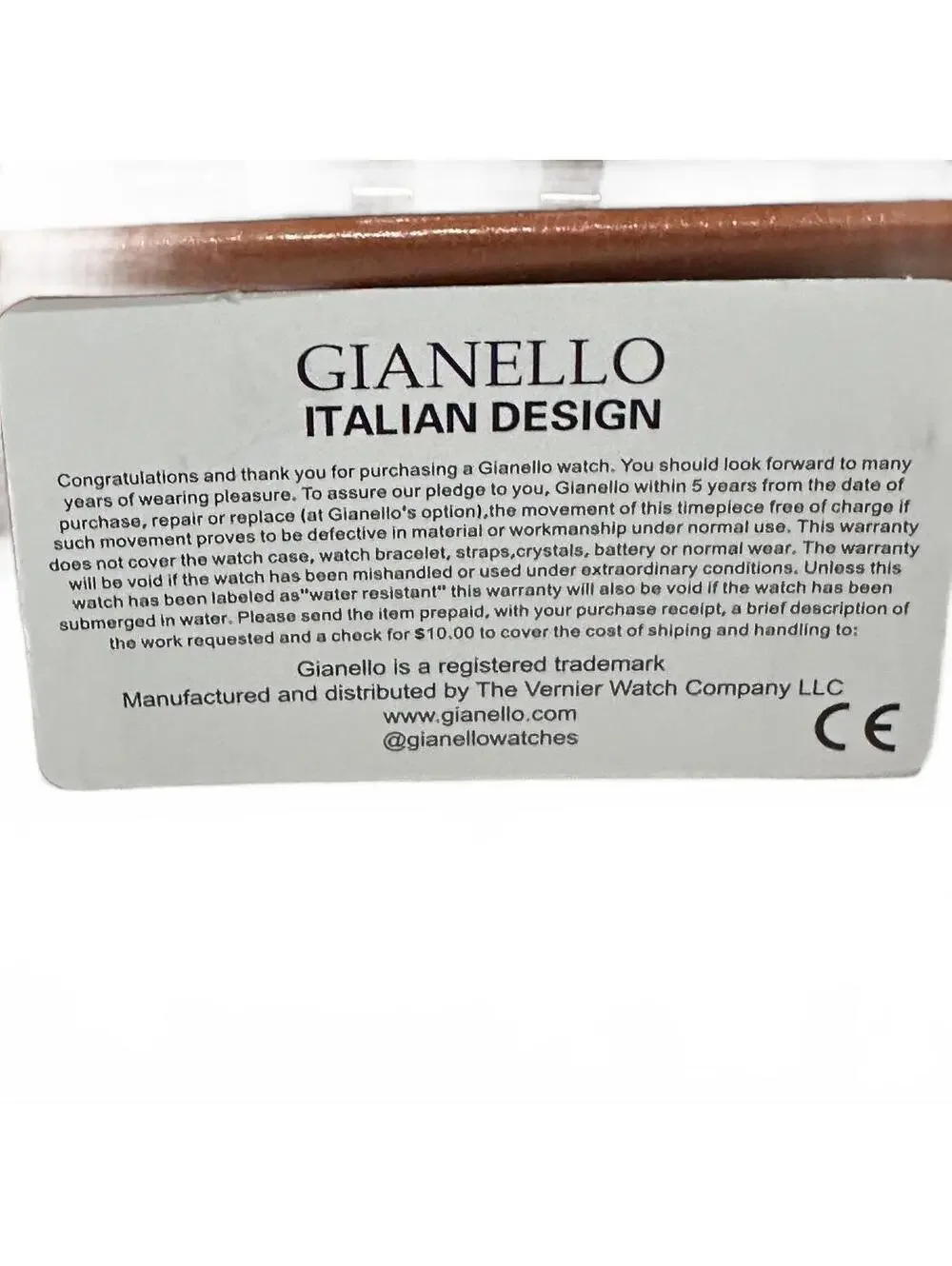 NEW Gianello Men's Wristwatch Interchangeable Strap Set Italian Design Watch BL