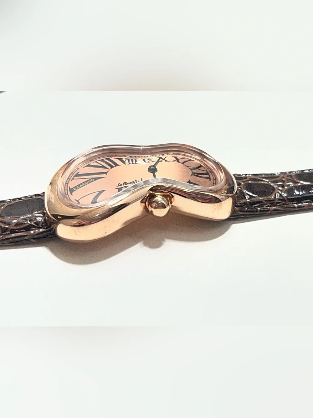 Rare Salvador Dali Softwatch By EXAEQUO Rose Gold Vintage Large watch 92010