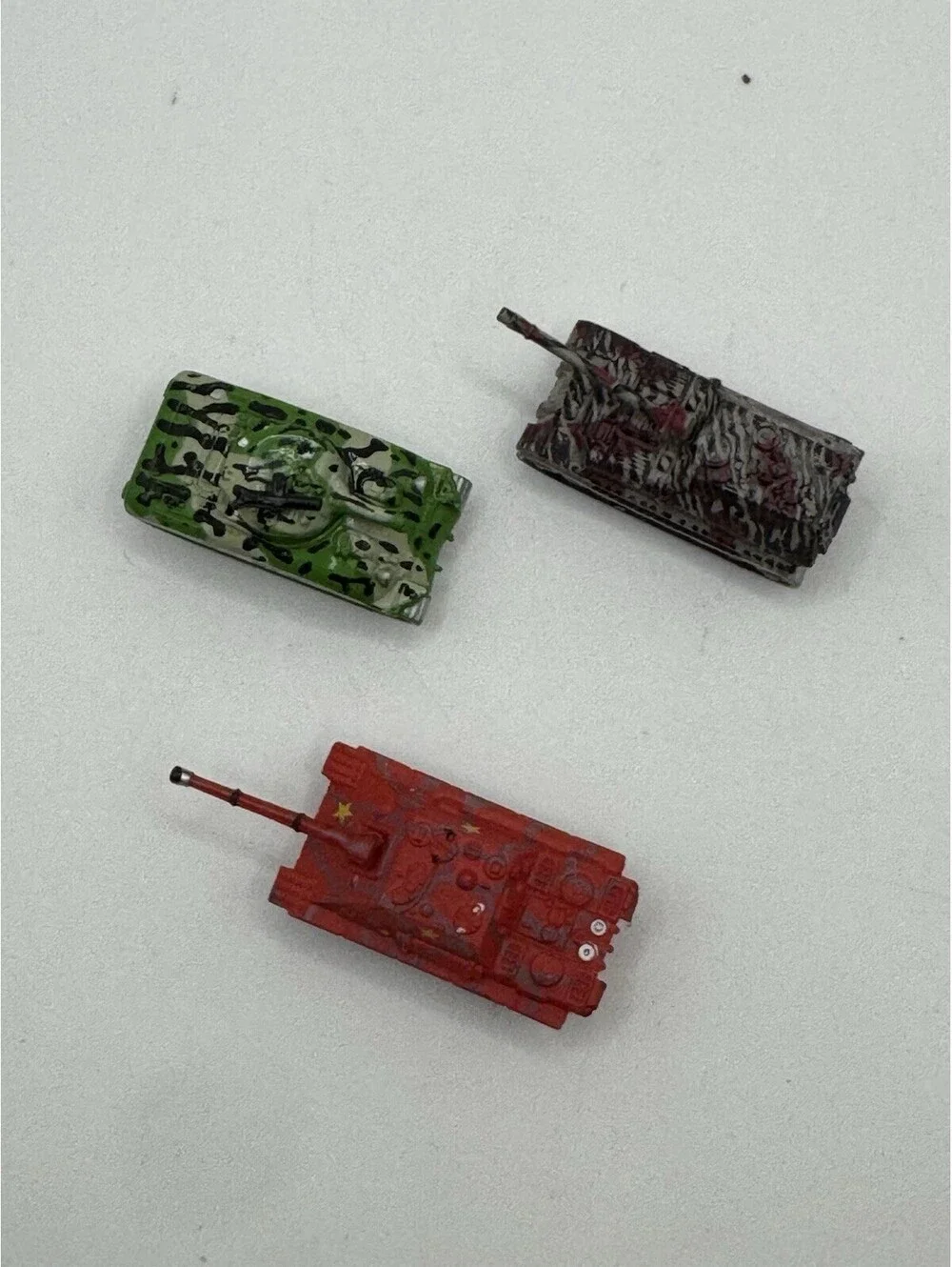 3 Micro Machine Galoob 1987 - Tanks - Red Army WWII German And M4R3 Sherman