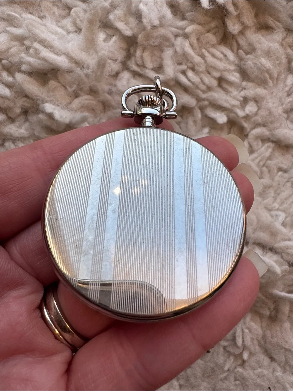 Tissot Silver Tone Savonnette Pocket Watch