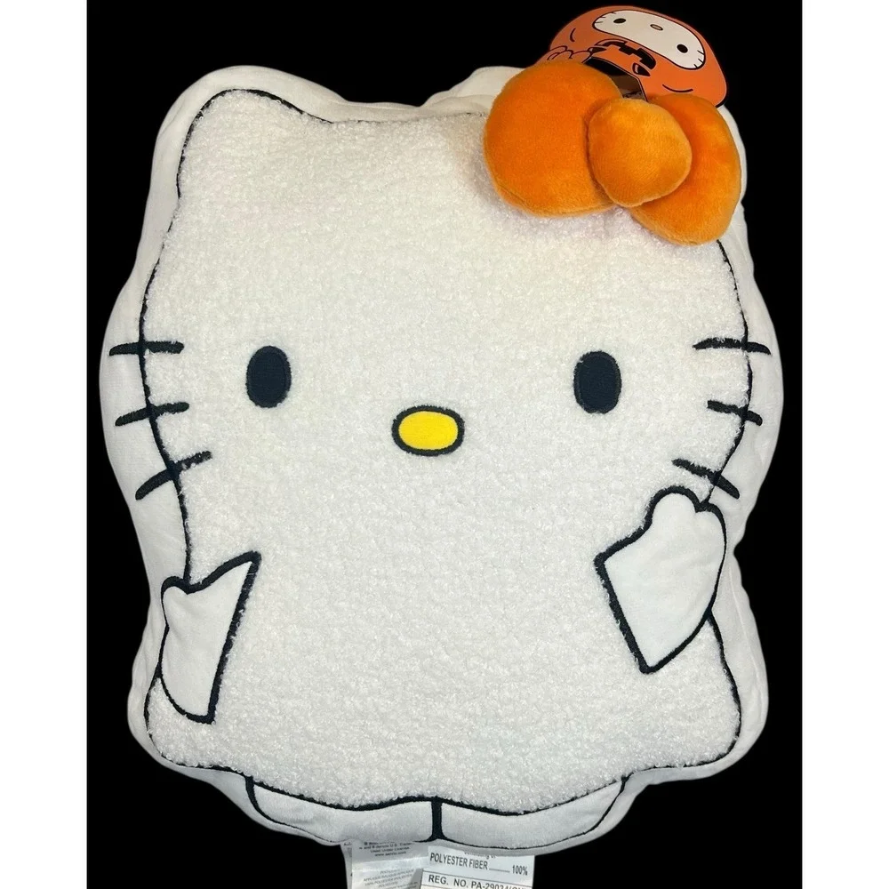 Hello Kitty Sanrio 2025 Halloween Ghost Pillow Plush 14