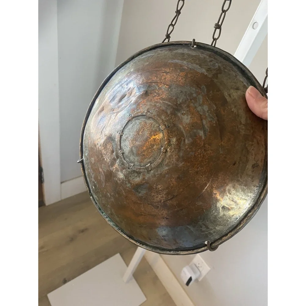 Antique Brass Hanging Balance Scale, 