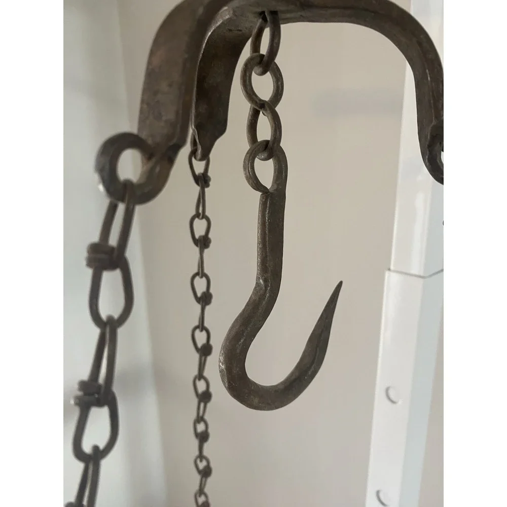 Antique Brass Hanging Balance Scale, 