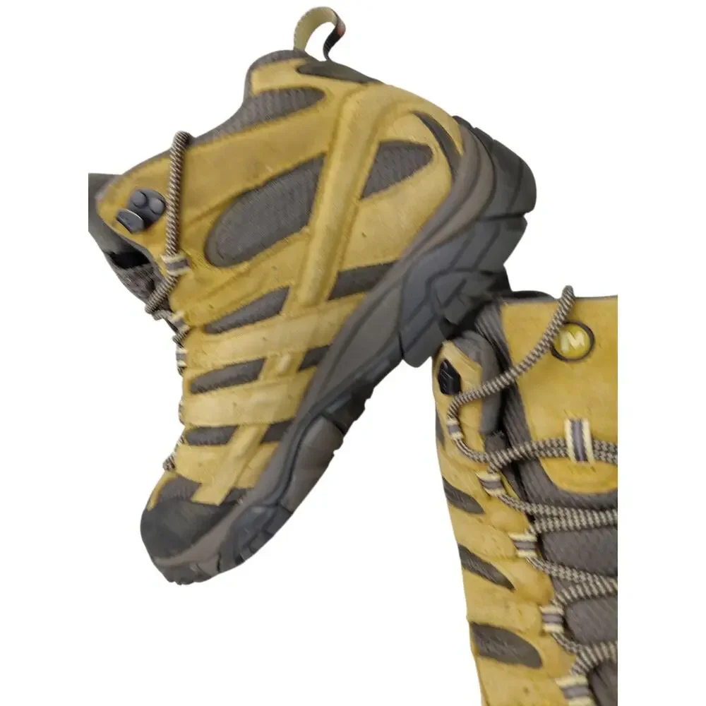 Merrell MOAB 2 MID Hiking Boots Earth Terre Khaki Men’s Size 11 Waterproof