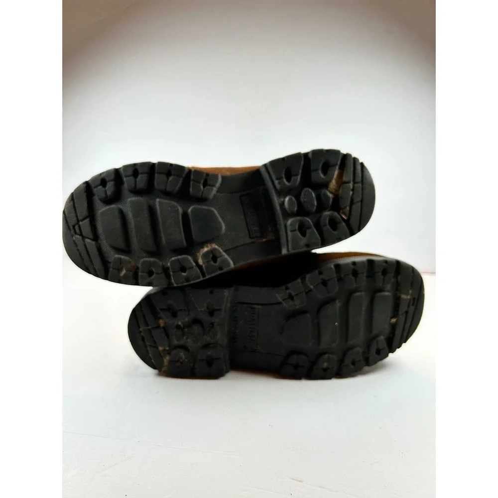 Brahma Mens Work Boots Brown‎ Suede Leather Lace Up Oil Resistant Size 7W