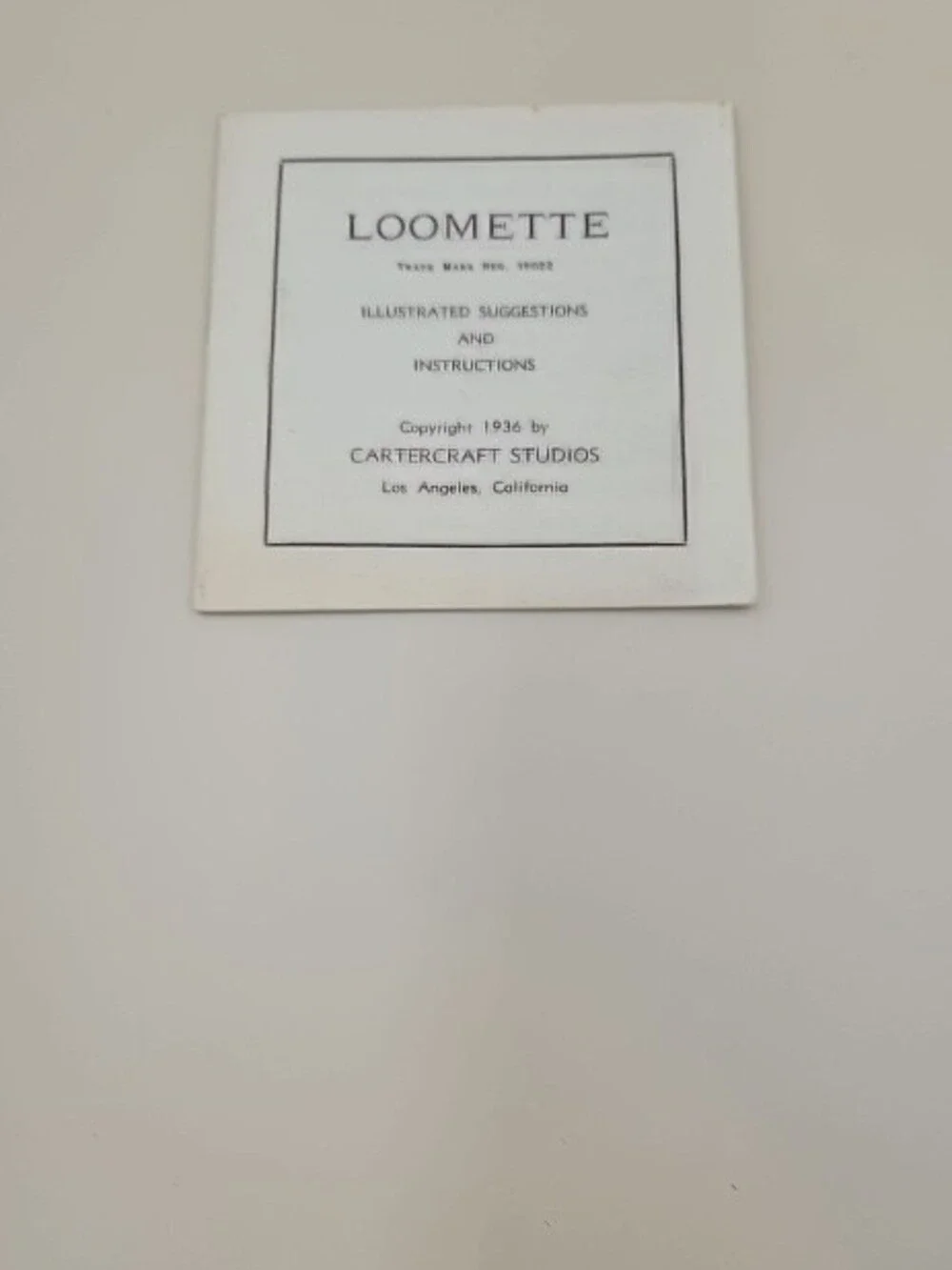 N/A vintage loomette
