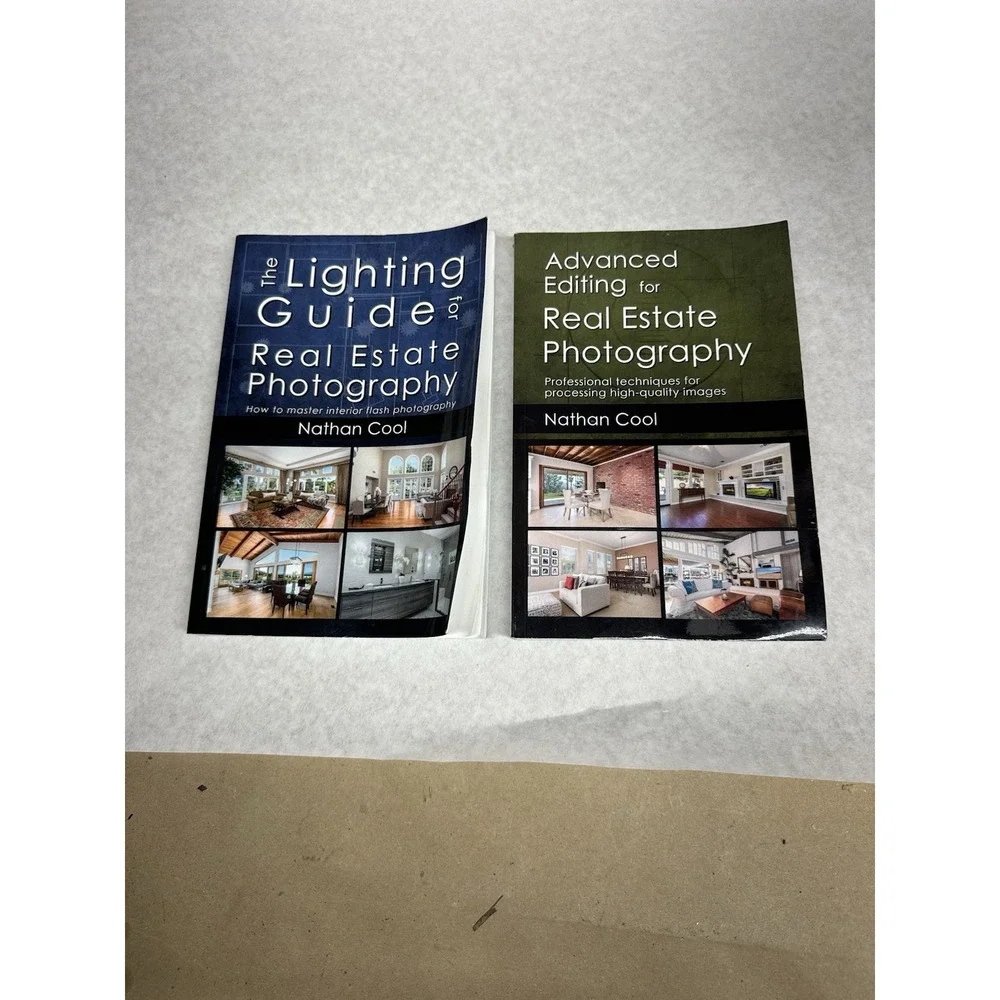 Nathan Cool Real Estate Photography Books Lot of 2 Lighting & Editing Guides