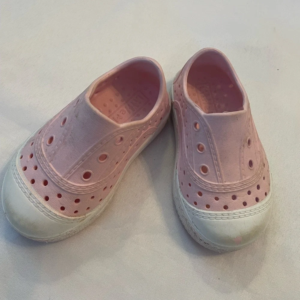 Little Me Pink Kids Slip-On‎ Shoes, Size 4