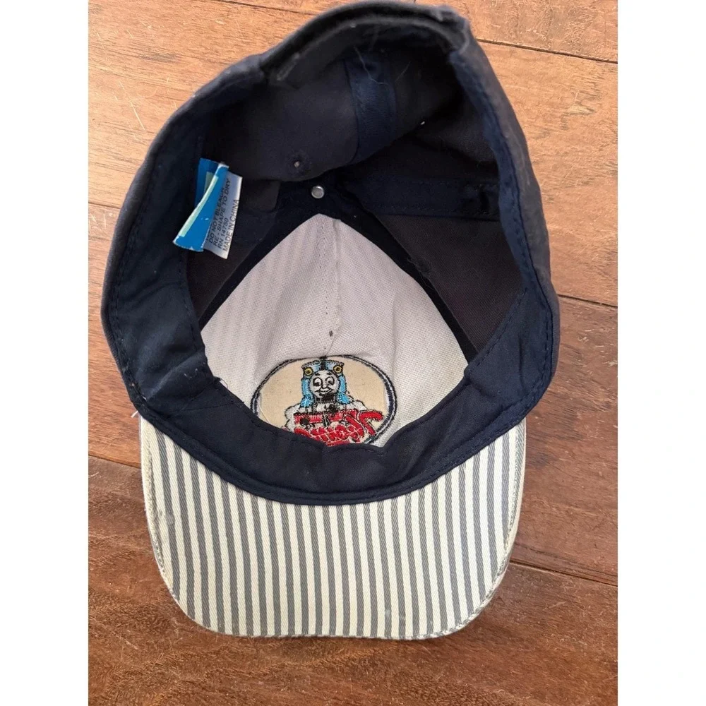 Vintage Thomas & Friends‎ Blue Hickory Stripe Conductor Baseball Cap Hat