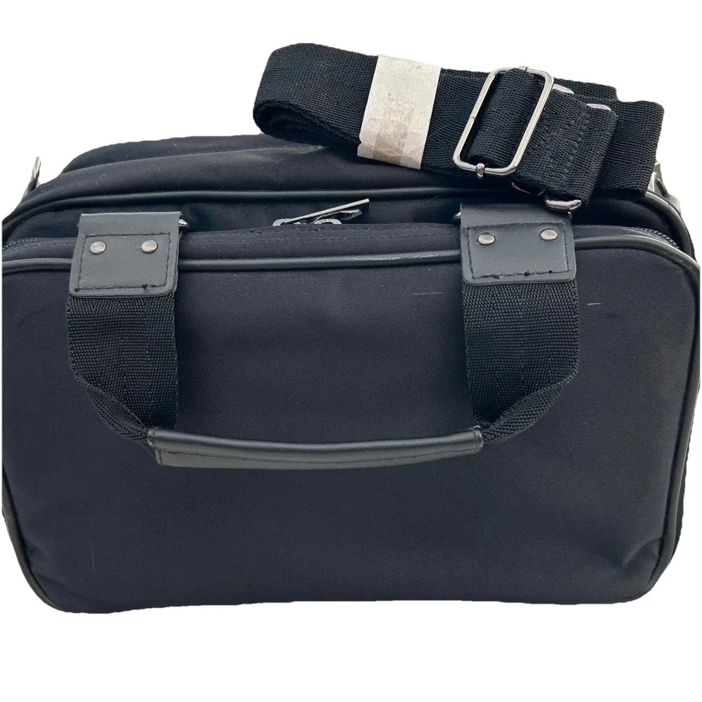 Leif Los Angeles Messenger Bag Black Multi Compartment Techwear Minimalist‎