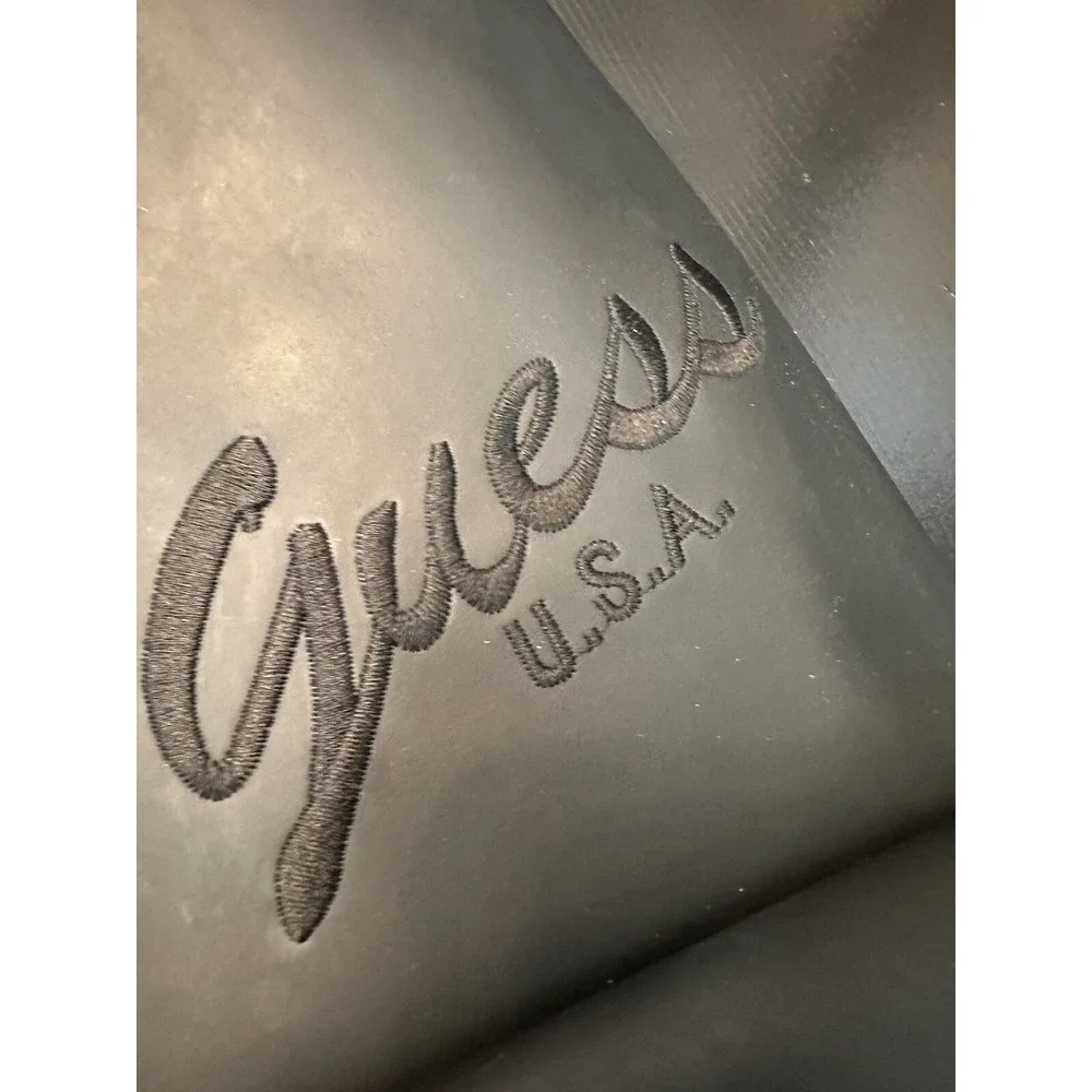 Vtg‎ 90's *Guess USA Black Soft Leather Backpack