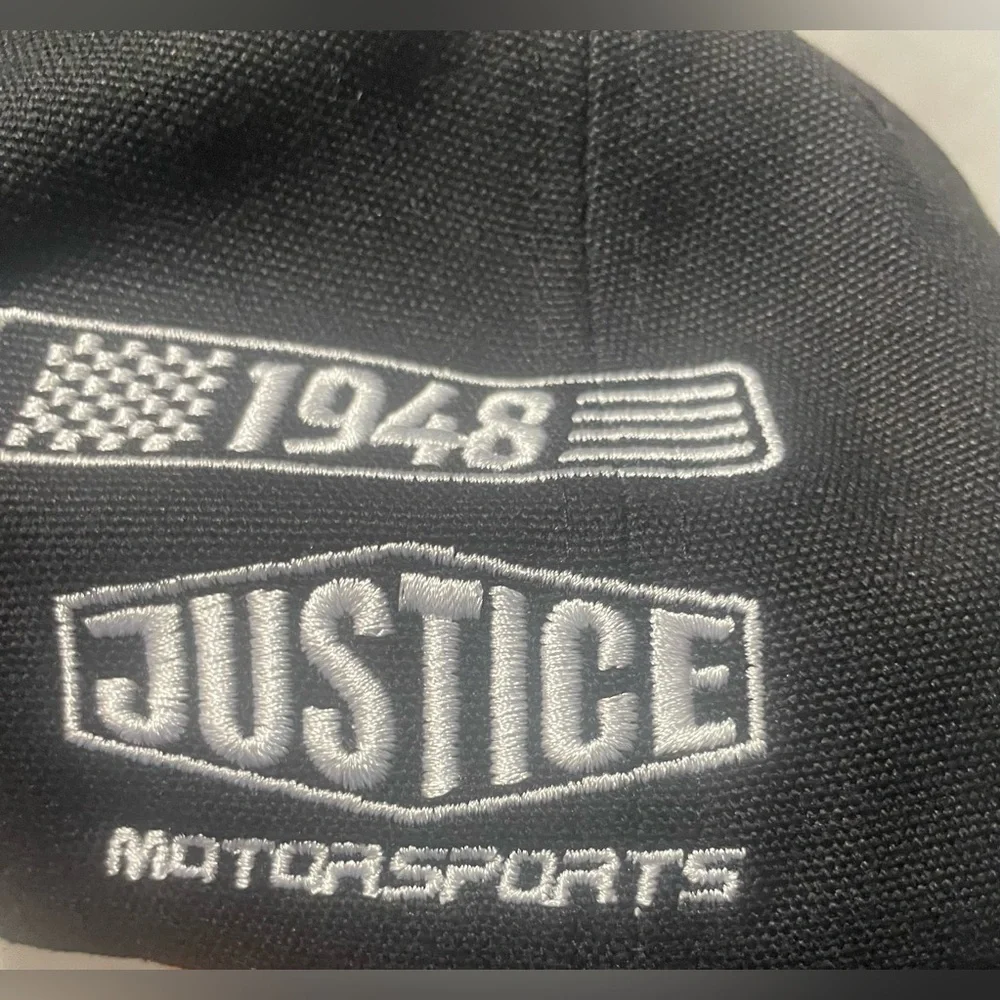 NWT Justice x NASCAR Girls‎ Adjustable Baseball Cap Checkered Racing Hat OSFM