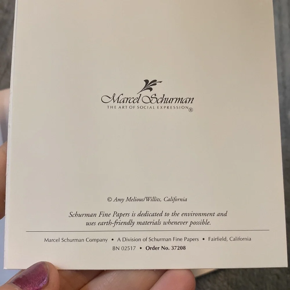 Marcel Schurman box 37208 stationery