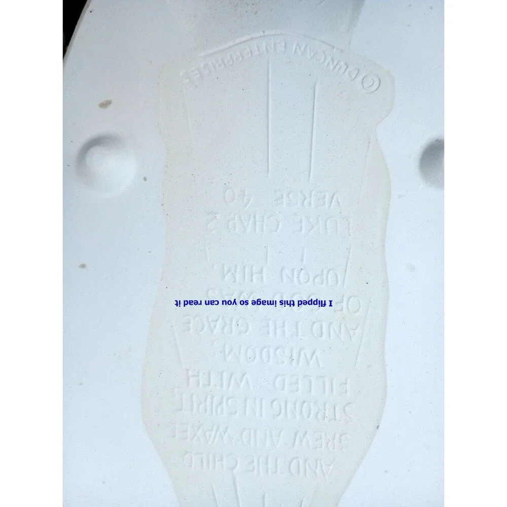 Duncan Bible Verse Slip Mold DM-648 (Verse focused on Christ)