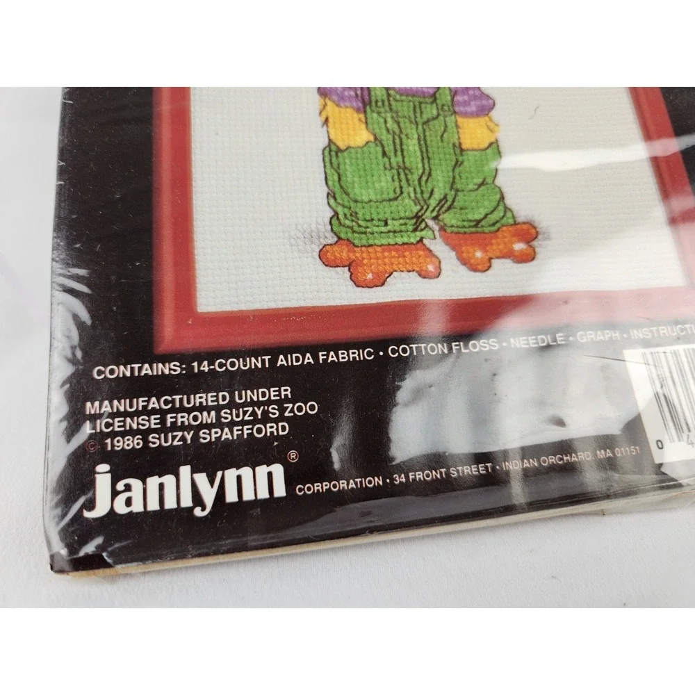 Vintage Lot‎ Suzy's Zoo Counted Cross Stitch Kit Duck John Baron Golf Ducktales