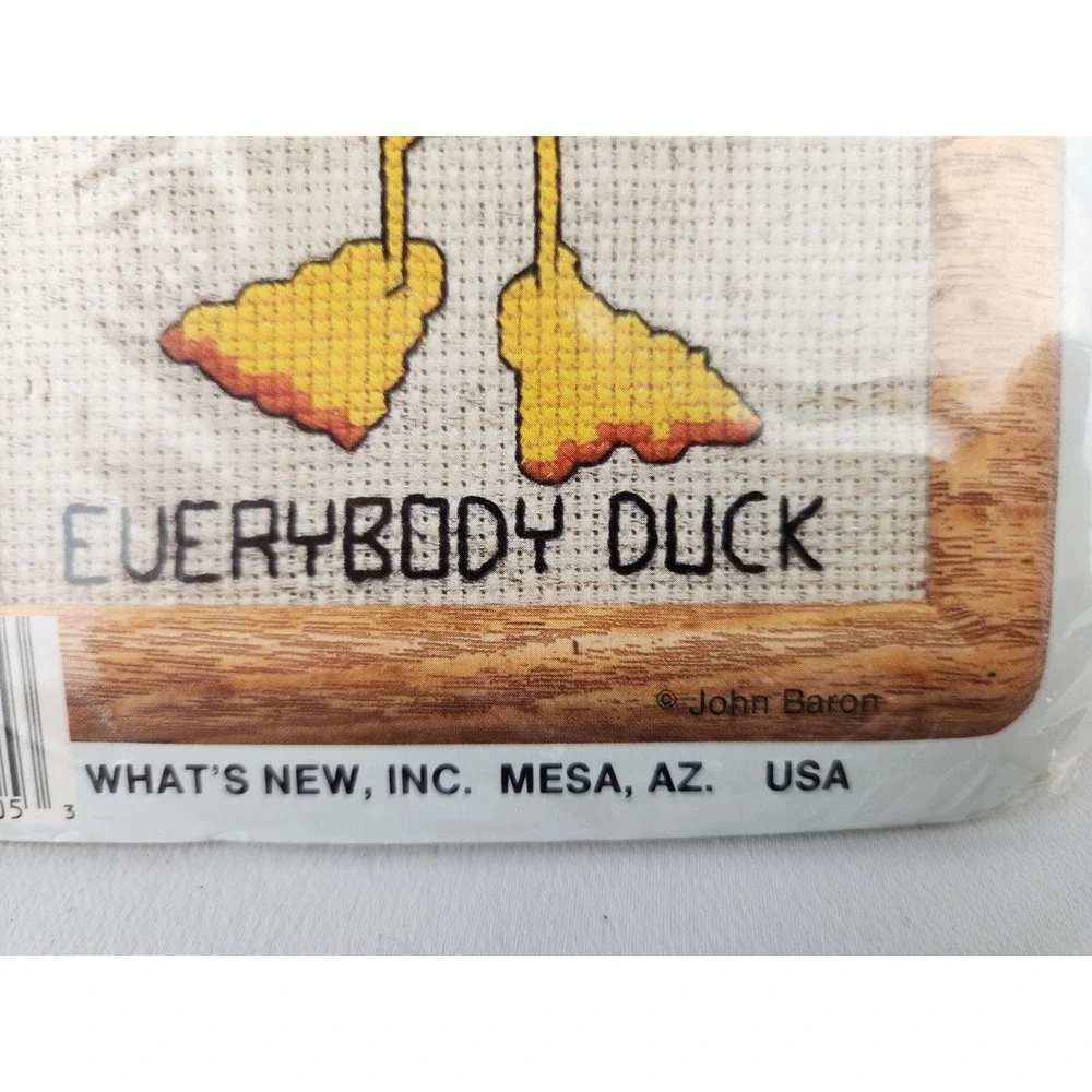 Vintage Lot‎ Suzy's Zoo Counted Cross Stitch Kit Duck John Baron Golf Ducktales