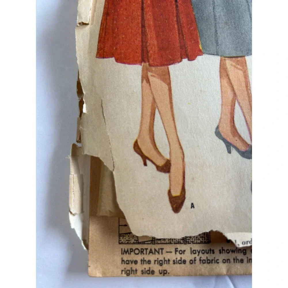 McCalls Vintage 1960's Pattern #5948‎ Women's Skirt Waist 28
