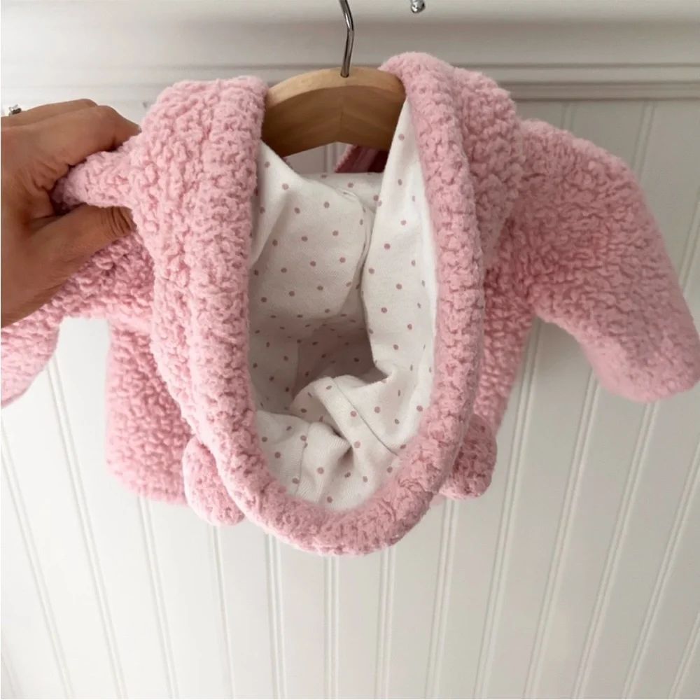Carter's Pink Sherpa Puffer Jacket 6 Months